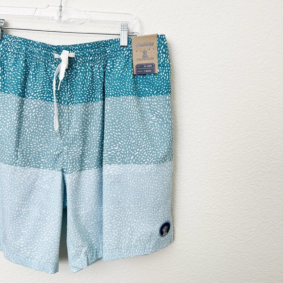 [Chubbies] Whale Sharks Blue Striped Ombre 7" Inseam Swim Shorts NWT Size XXL - Picture 7 of 12